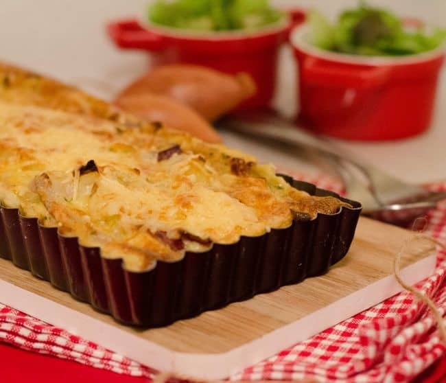 Tarte aux oignons rouges