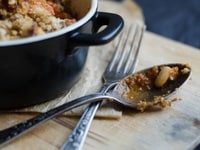 Gratin de haricots blancs au chorizo