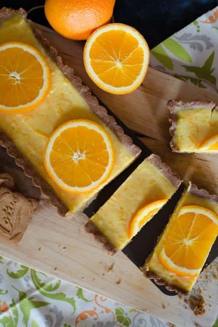 Tarte orange & spéculoos