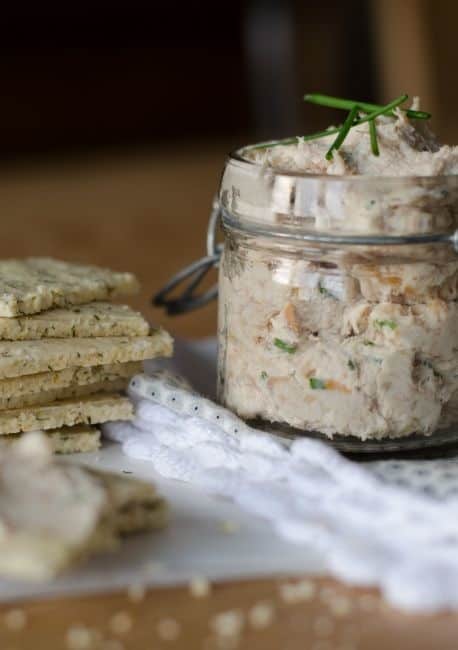 Rillettes de maquereau & crackers à l'aneth