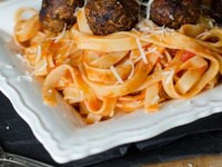 Boulettes de boeuf & chorizo