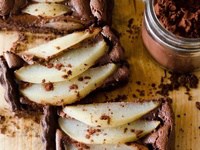 Tarte aux poires & au chocolat