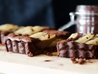 Tarte aux poires & au chocolat