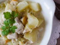 Bouillon crémeux de merlan & haddock