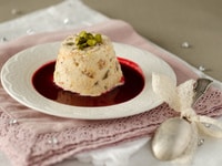 Nougat glacé & coulis mûre-framboise