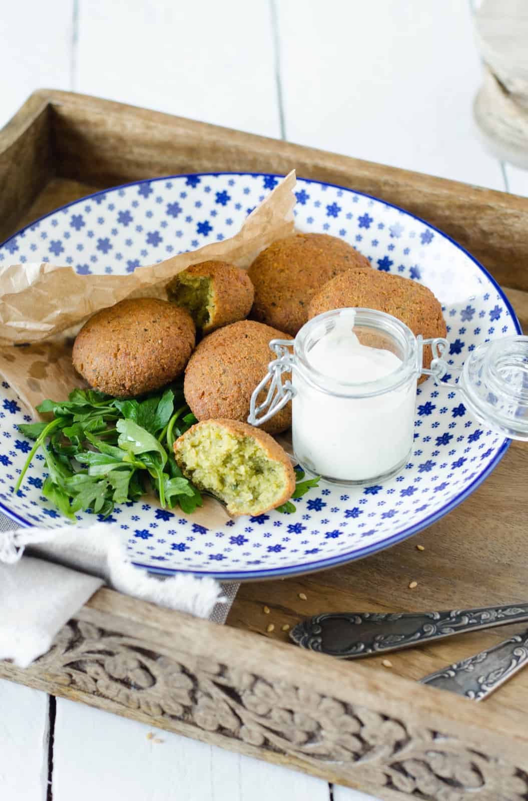 Falafels et sauce au tahin