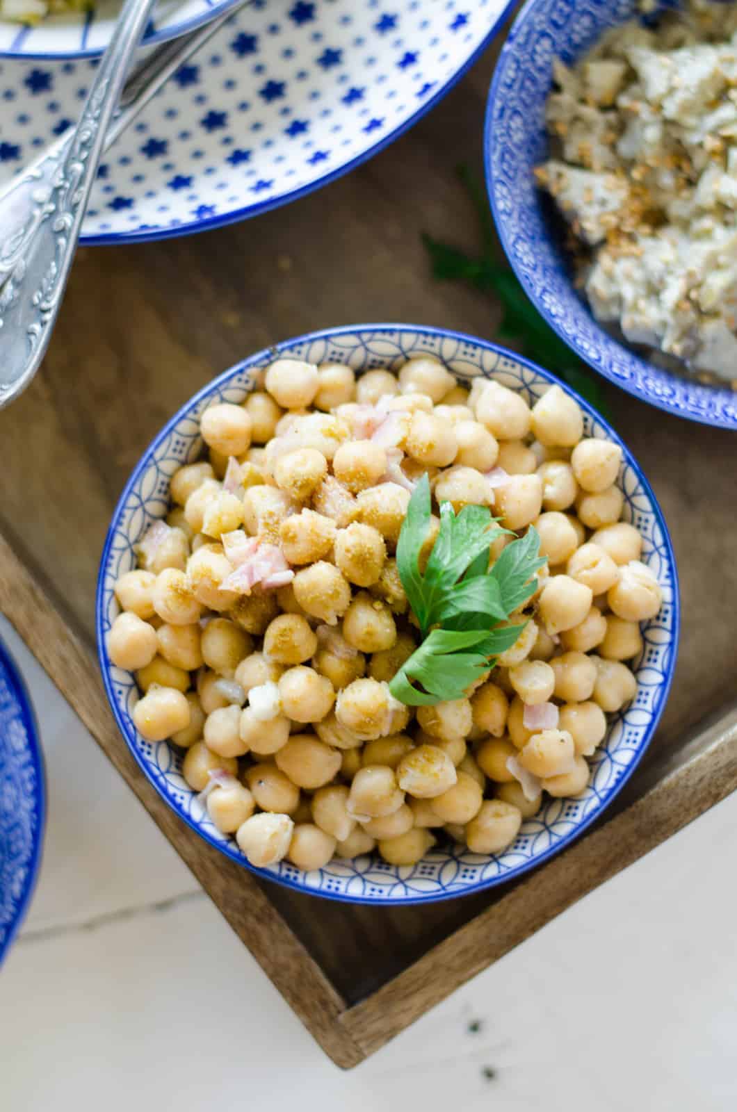 Houmous & salade de pois chiches