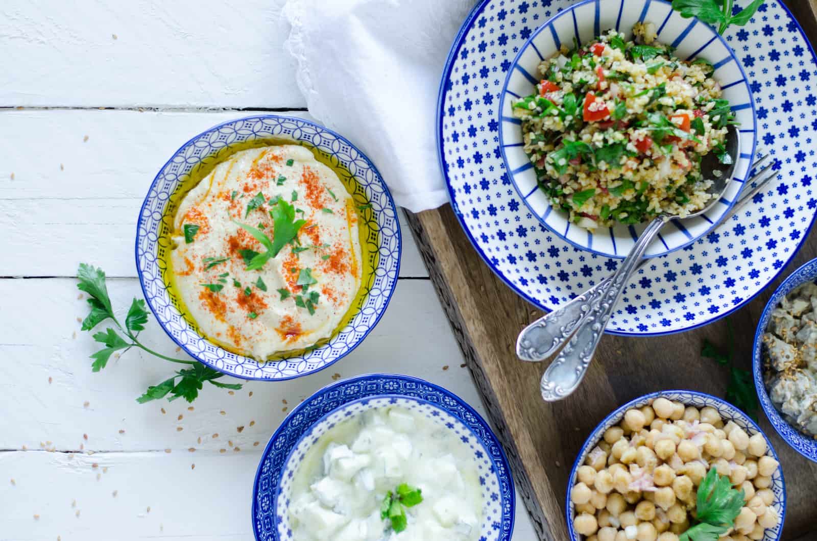 Houmous & salade de pois chiches