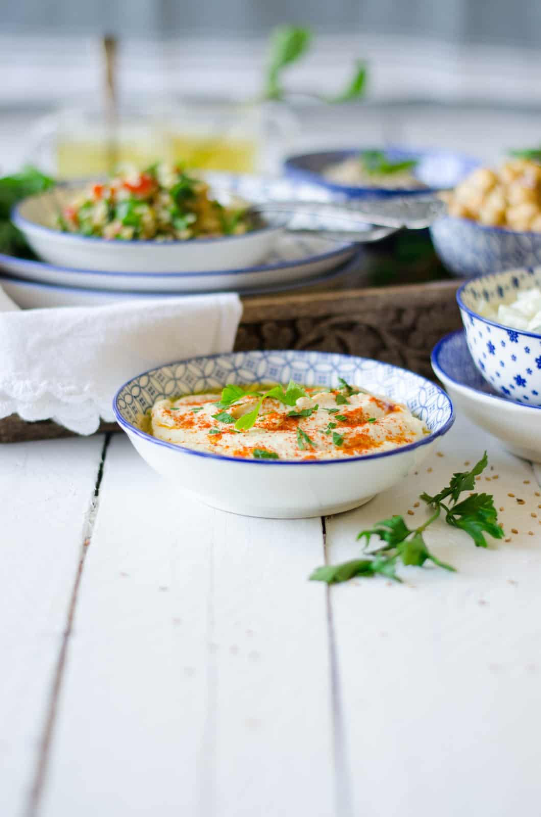 Houmous & salade de pois chiches