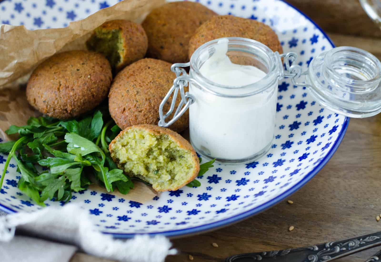 Falafels et sauce au tahin