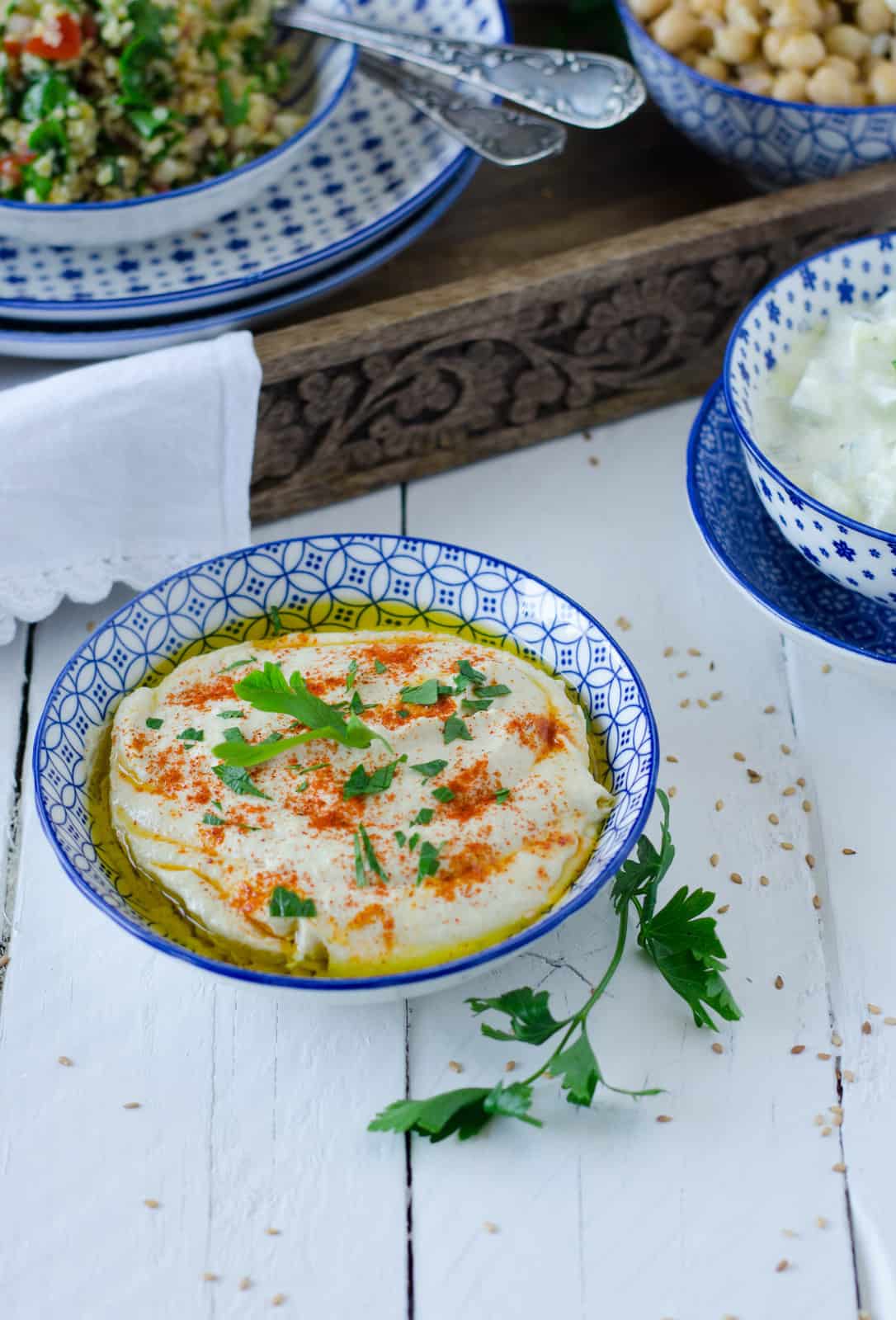 Houmous & salade de pois chiches