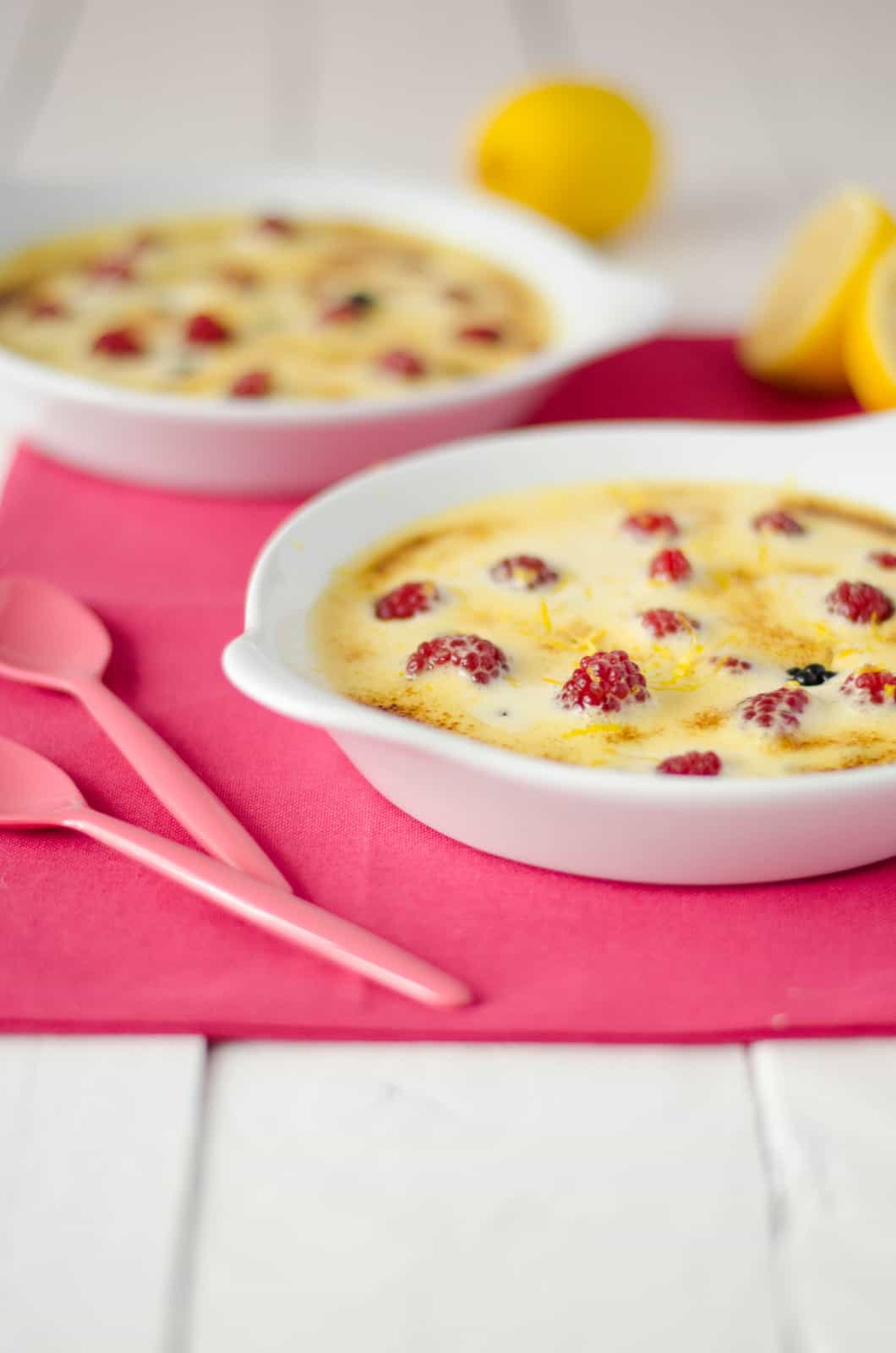 Gratins de fruits rouges au sabayon