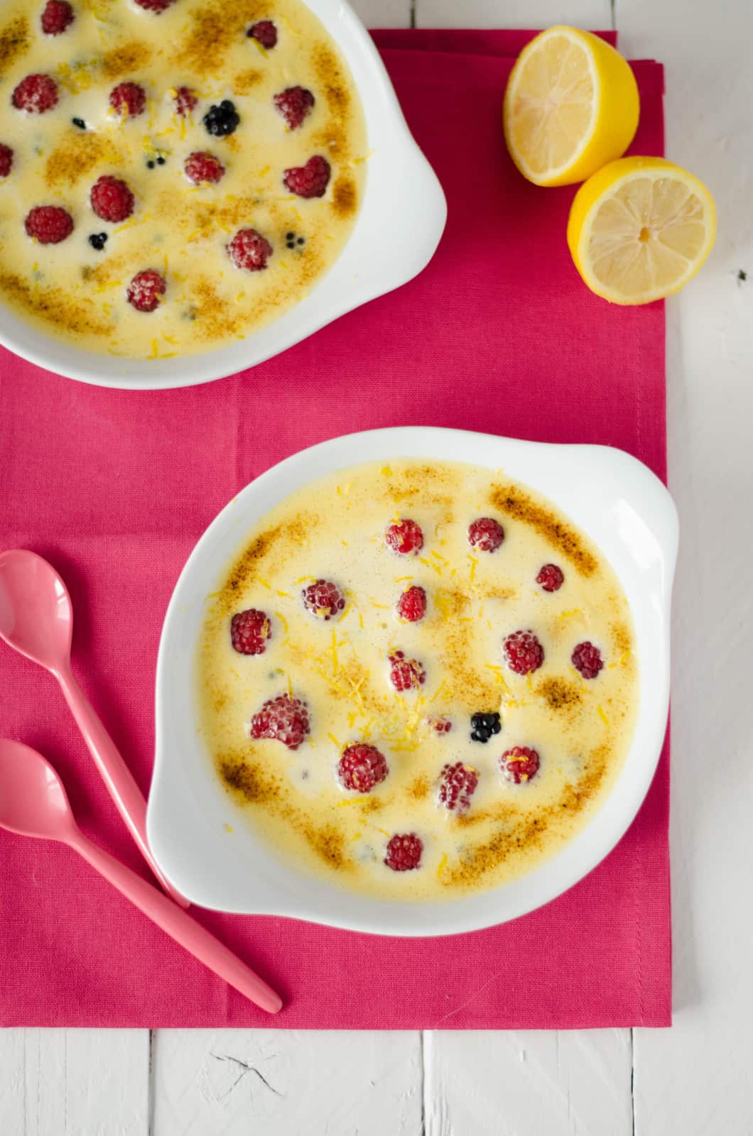 Gratins de fruits rouges au sabayon