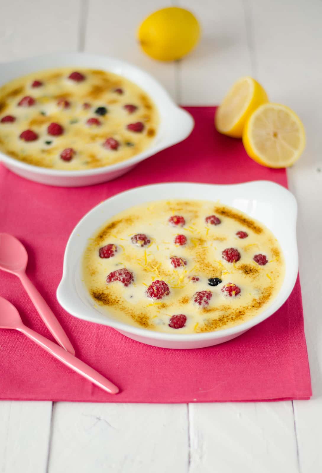 Gratins de fruits rouges au sabayon