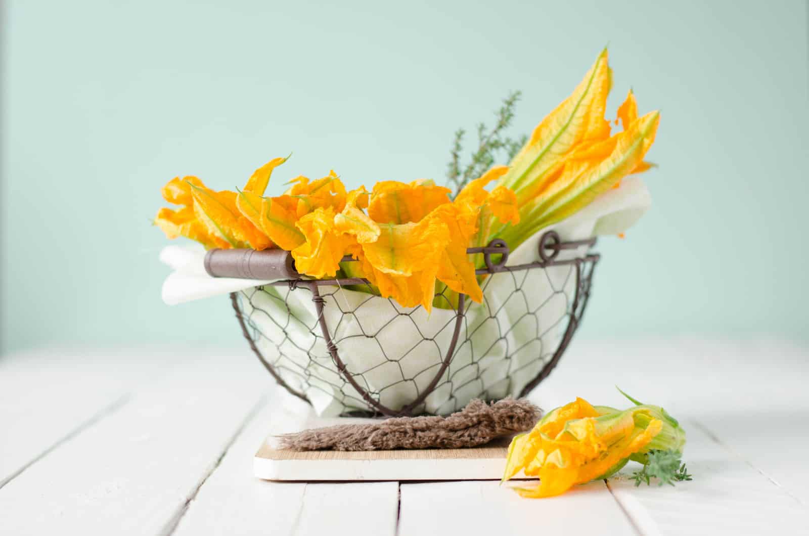 Beignets de fleurs de courgettes