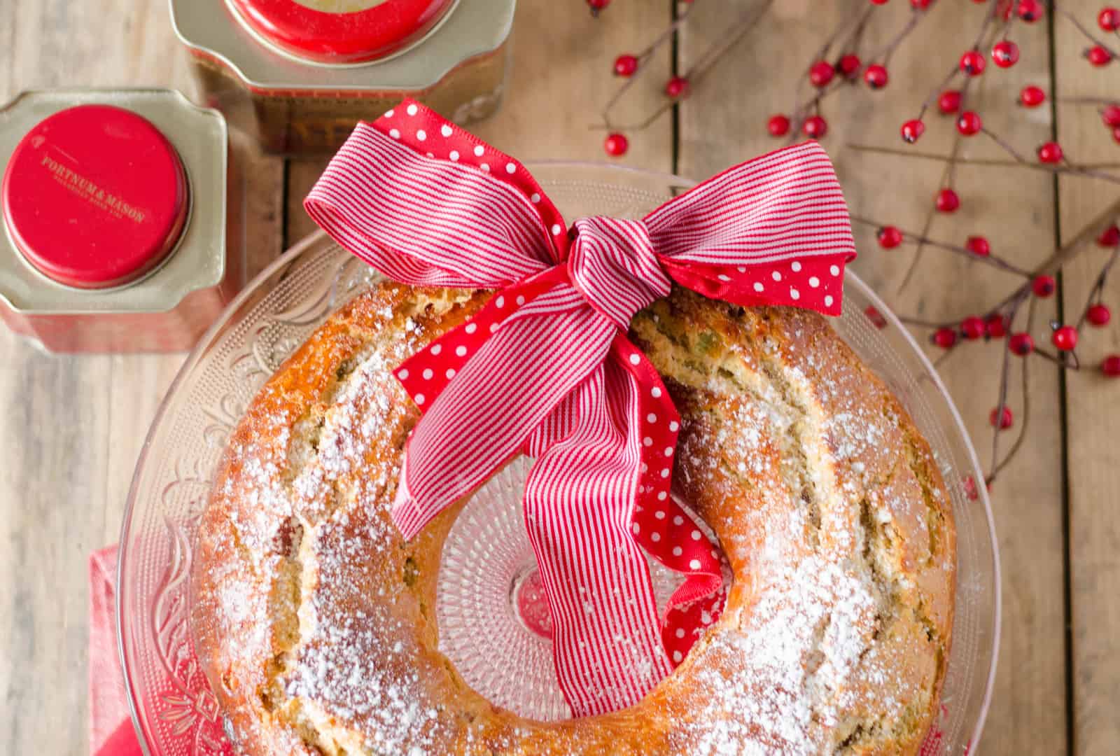 Couronne de l'Avent aux fruits confits