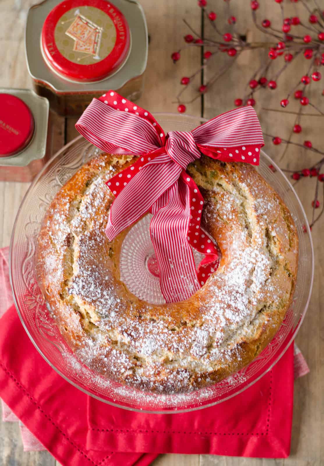 Couronne de l'Avent aux fruits confits