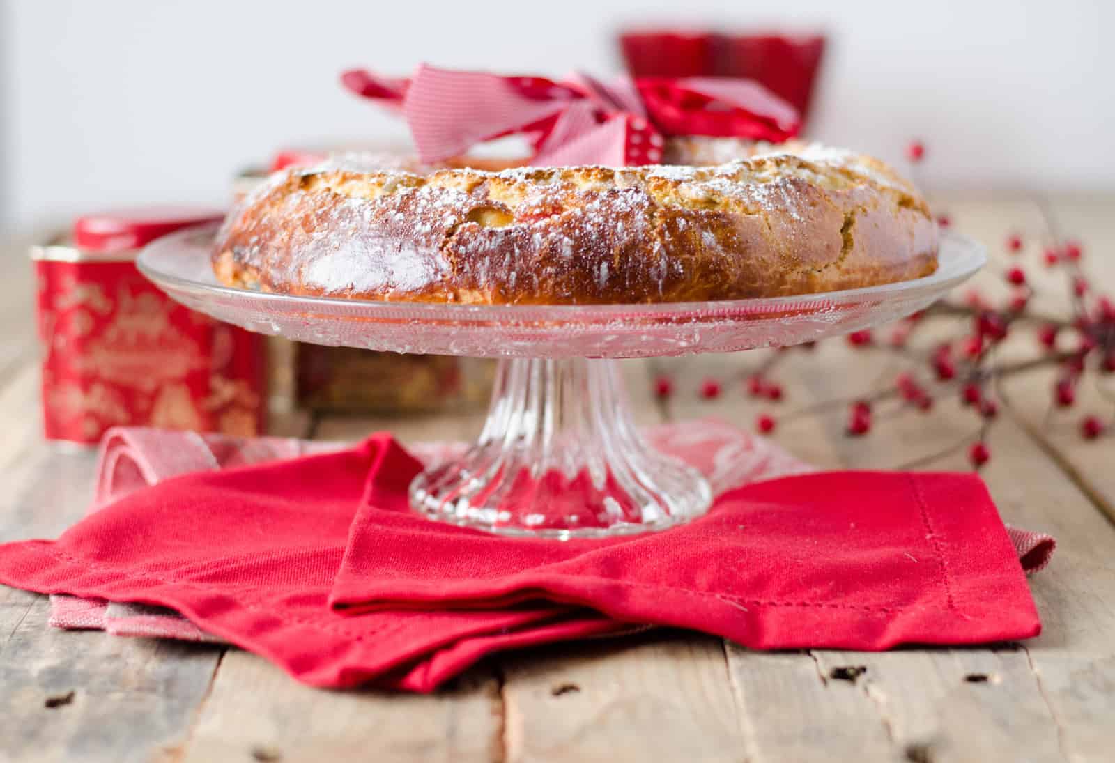 Couronne de l'Avent aux fruits confits