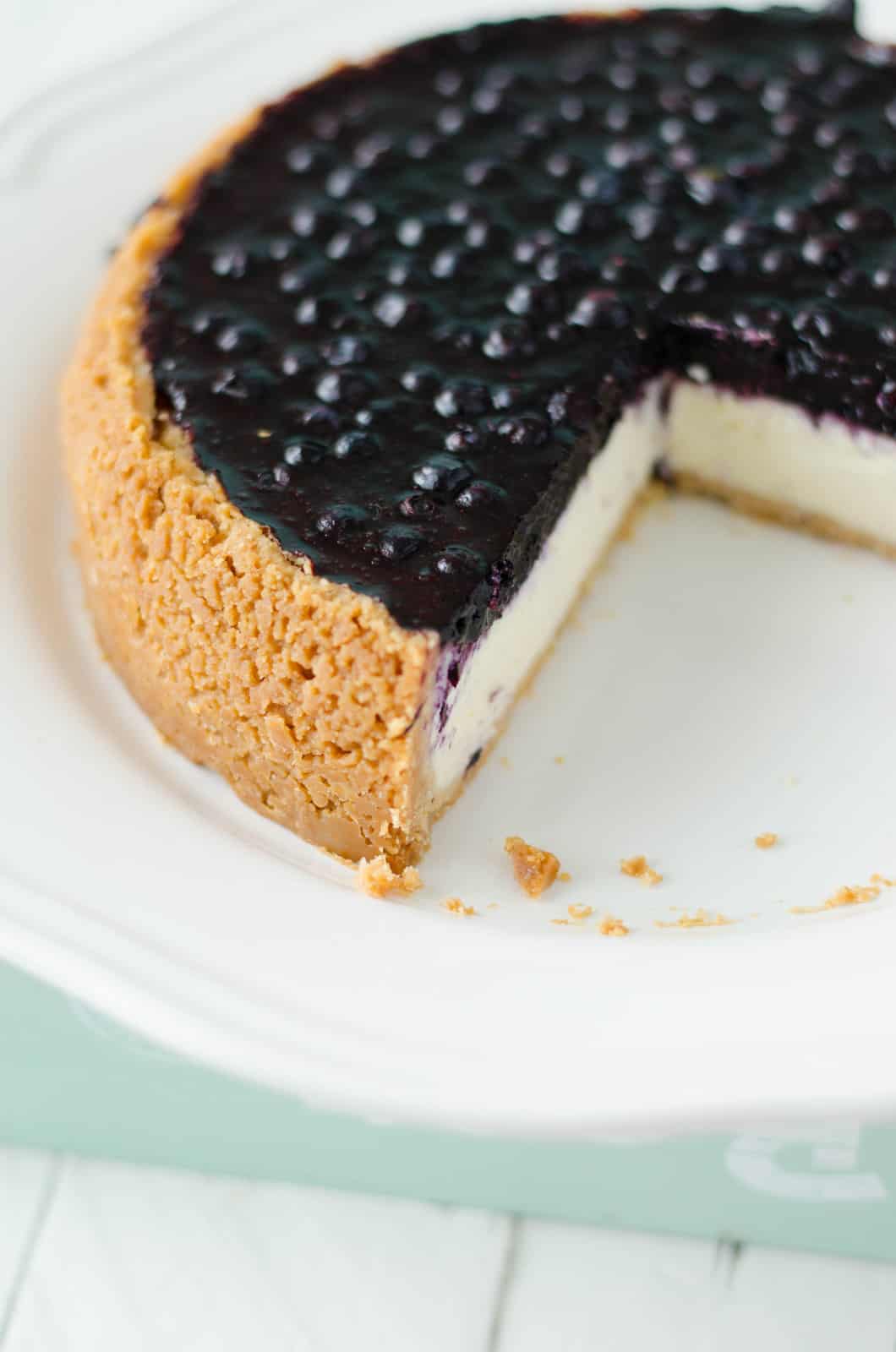 Cheesecake aux myrtilles sauvages