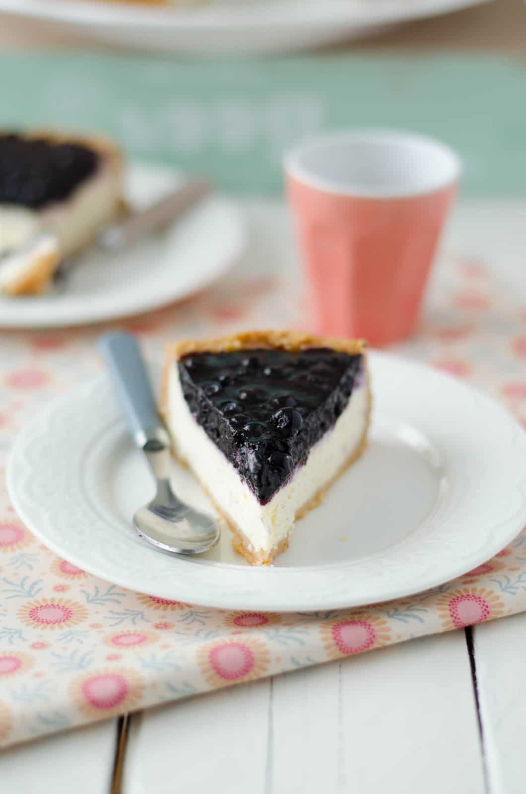 Cheesecake aux myrtilles sauvages