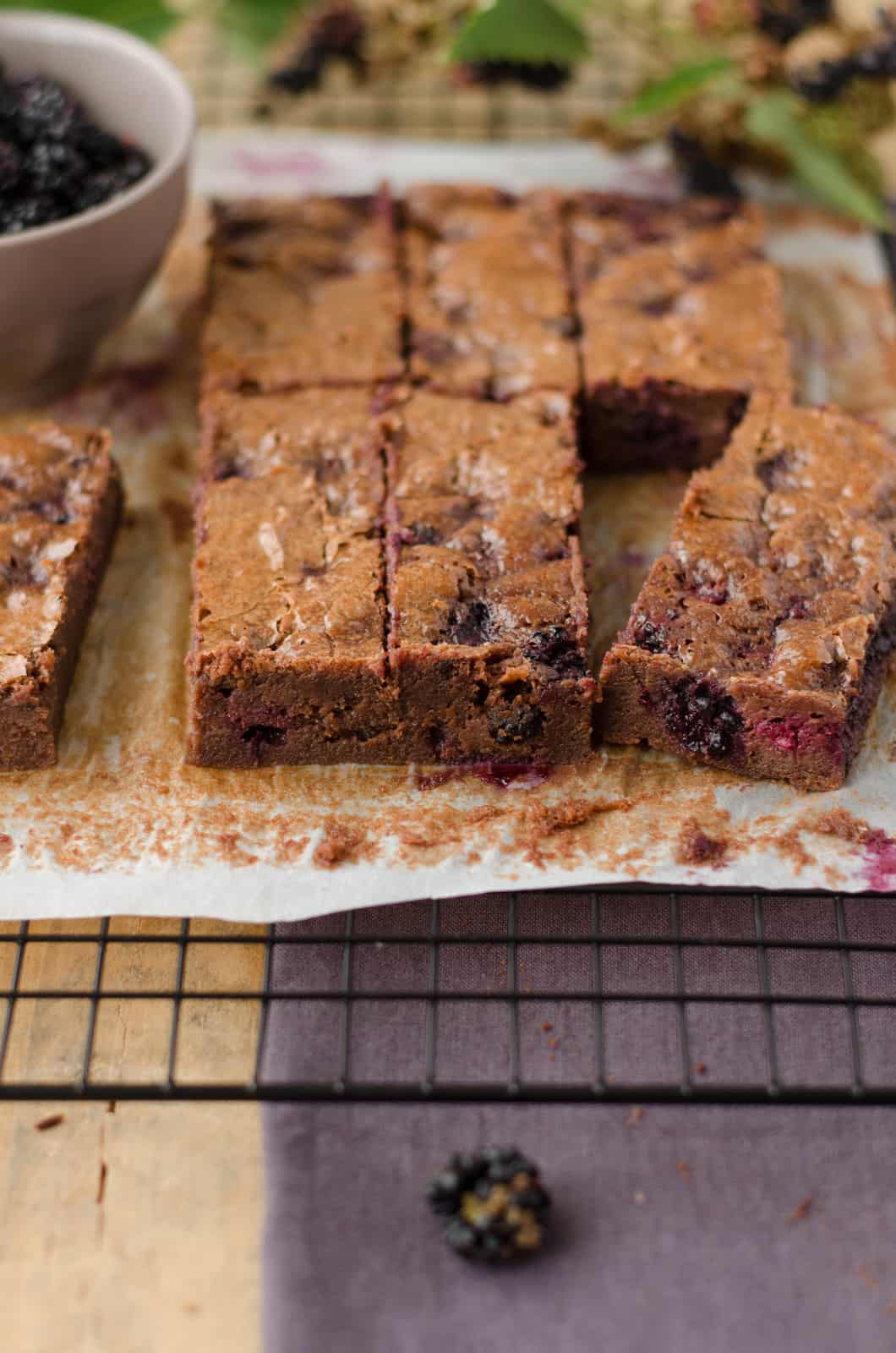 Moelleux au chocolat & à la mûre