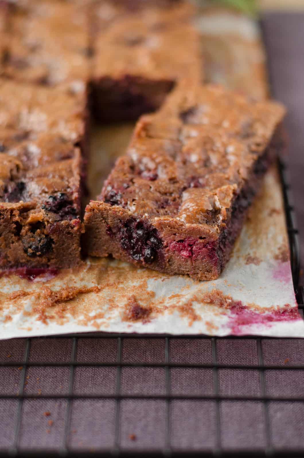 Moelleux au chocolat & à la mûre