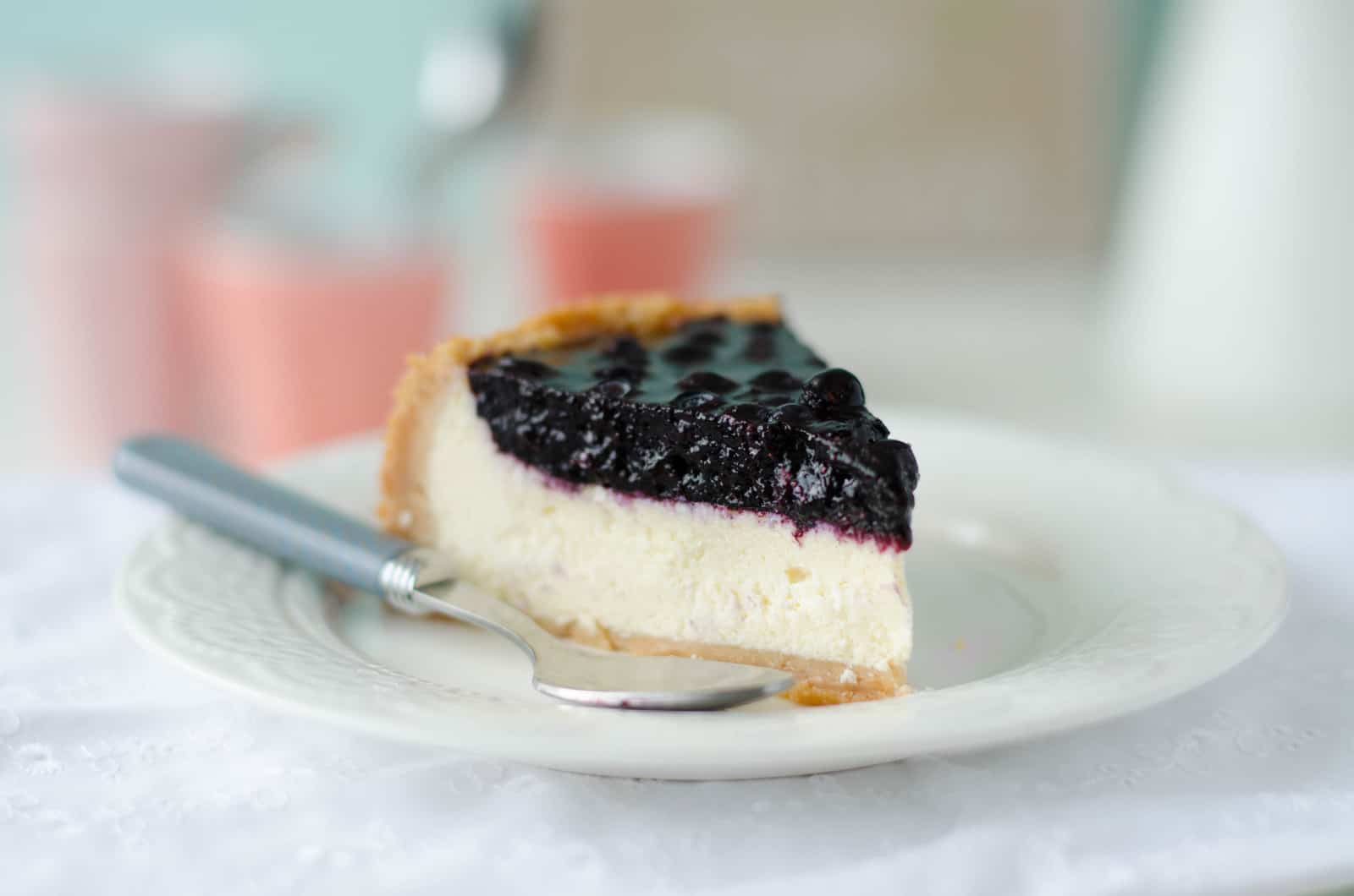 Cheesecake aux myrtilles sauvages