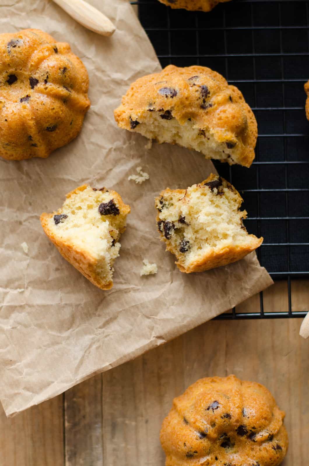 Mini bundt cakes aux pépites de chocolat