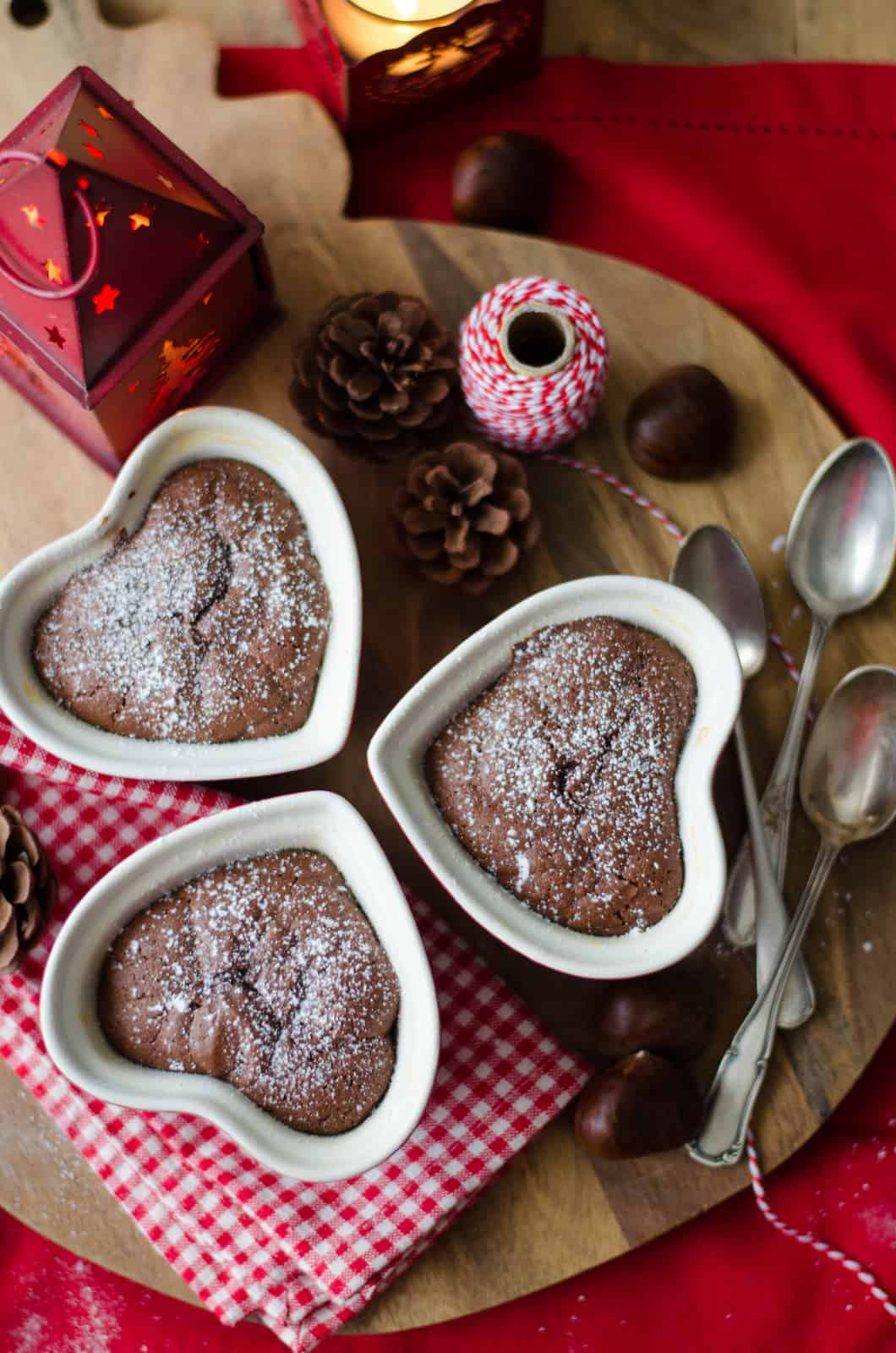 {Saint-Valentin } Moelleux au chocolat & à la crème de marron