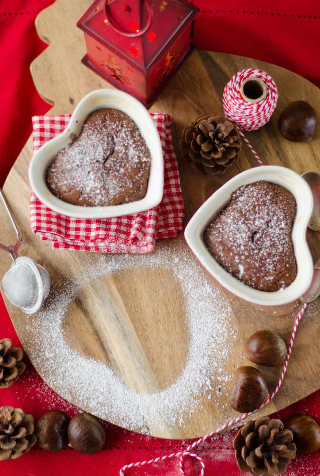 {Saint-Valentin } Moelleux au chocolat & à la crème de marron