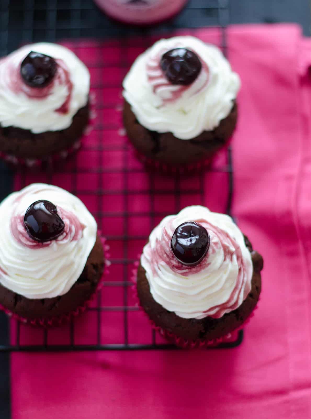 Cupcakes Forêt-Noire