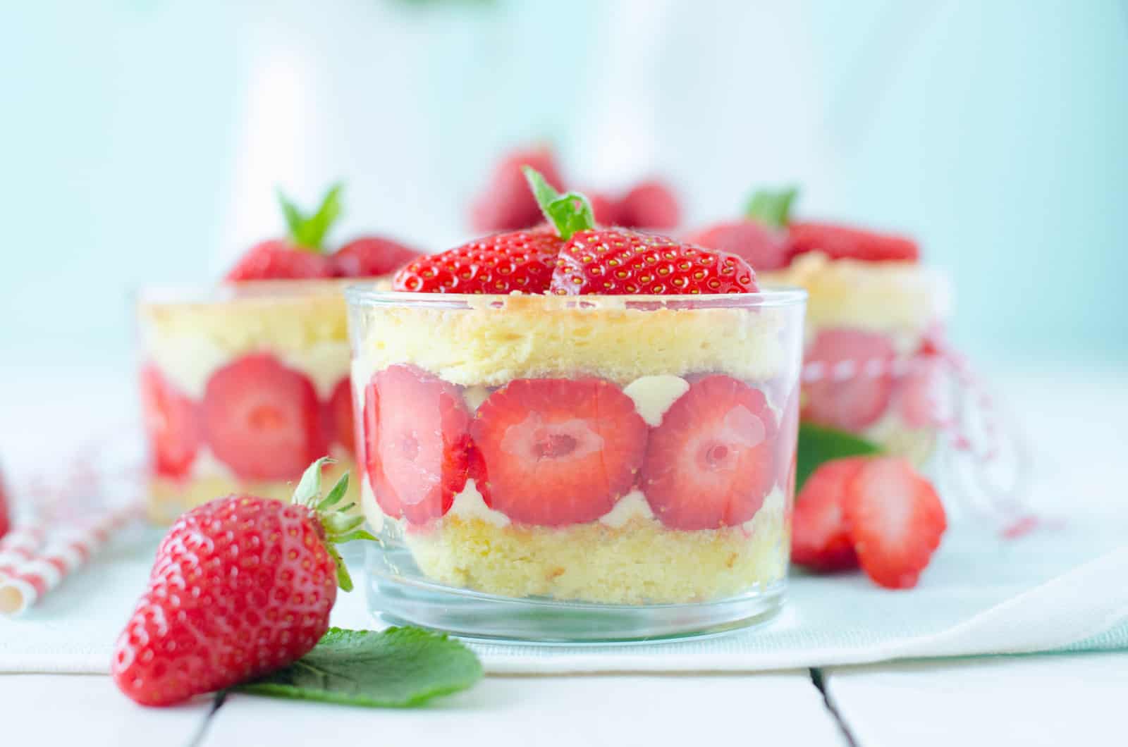 Fraisier en verrine