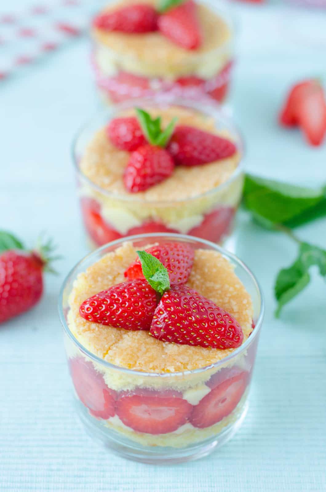 Fraisier en verrine