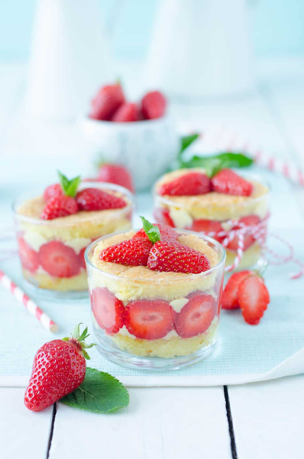 Fraisier en verrine