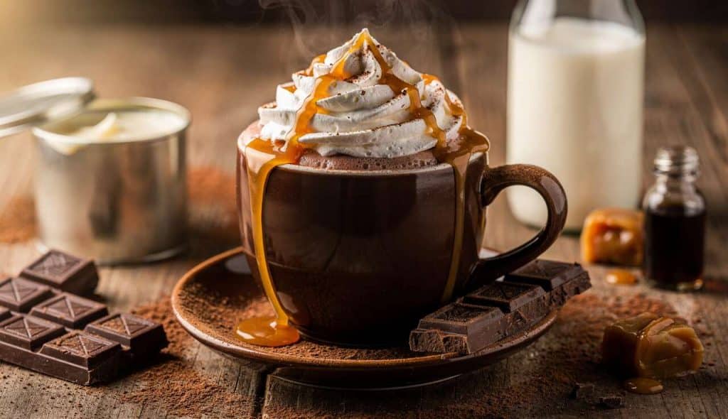 Chocolat Chaud Chantilly Caramel : recette Gourmande