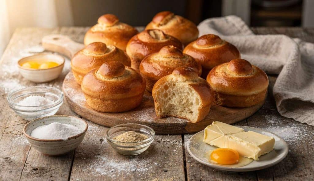 Recette de petites brioches à têtes irrésistibles