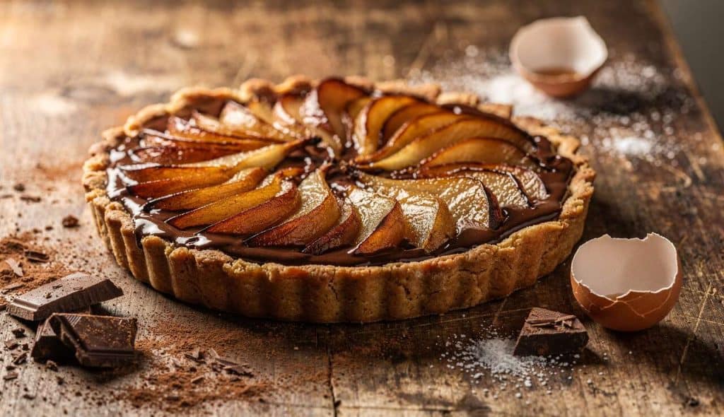 Recette de tarte au chocolat et poires : une gourmandise facile
