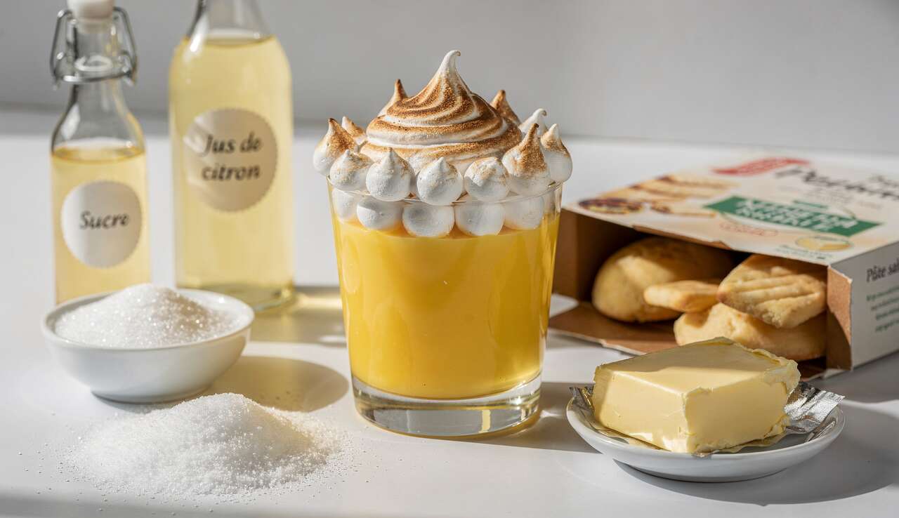 Verrine Tarte au Citron Meringuée : recette Gourmande