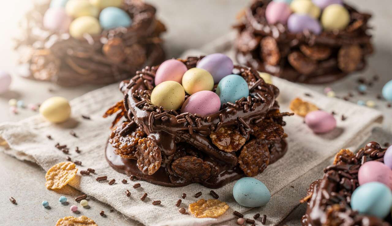 Recette de nids de Pâques au chocolat facile