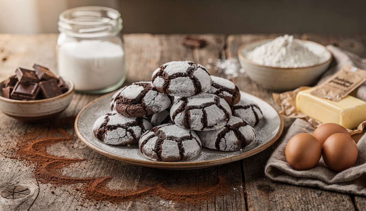 Biscuits Craquelés au Chocolat : recette Gourmande et Facile