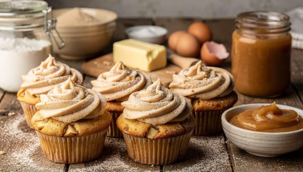 Cupcakes à la pomme : glaçage au beurre d'érable