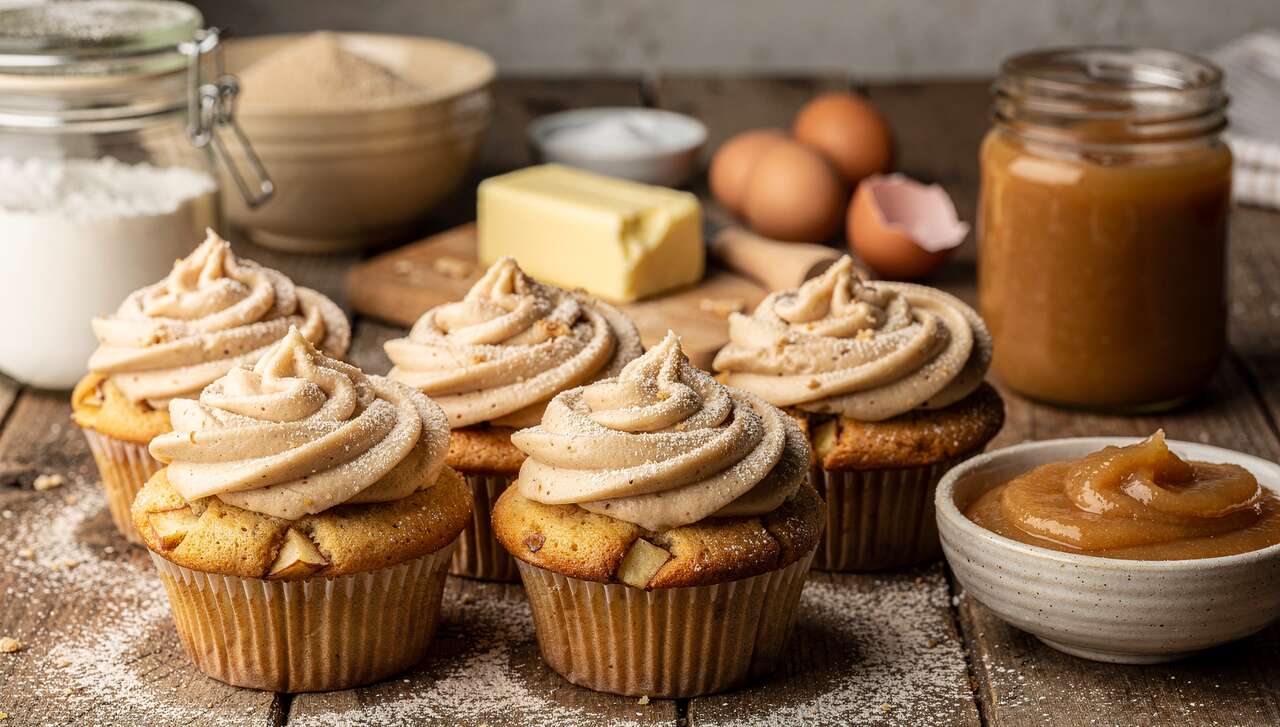 Cupcakes à la pomme : glaçage au beurre d'érable