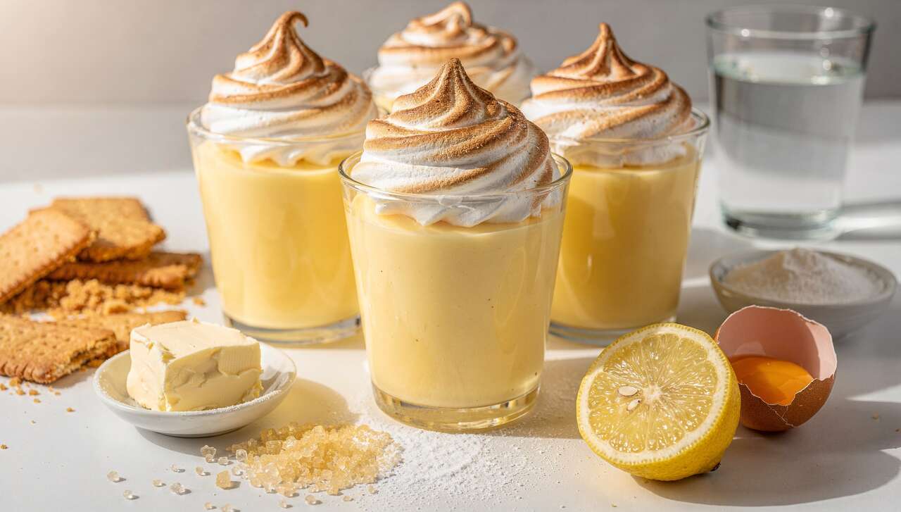 Verrine Façon Tarte au Citron Meringuée : recette Gourmande