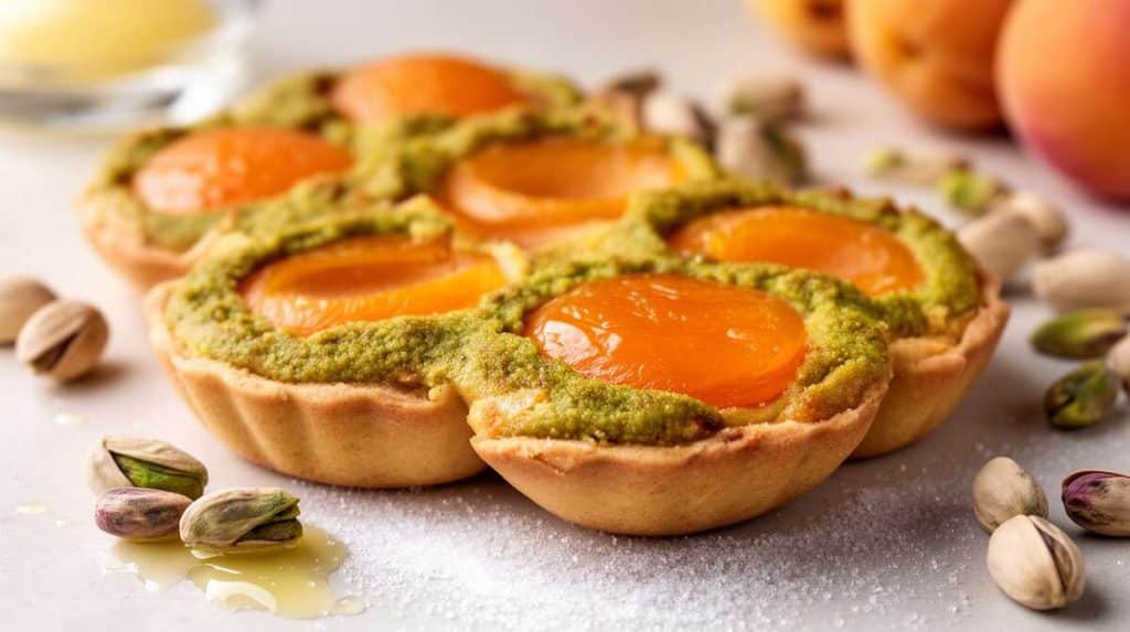 Tartelettes aux abricots et frangipane de pistaches : la recette gourmande