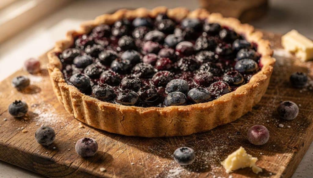 Recette de tarte aux myrtilles facile
