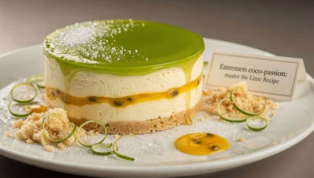 Entremets coco-passion : maîtrisez la recette au citron vert
