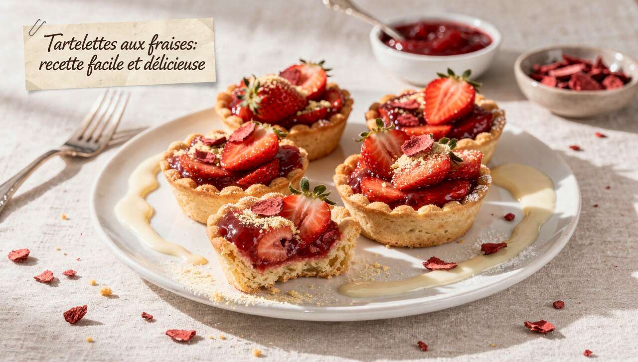 Tartelettes aux fraises : recette facile et délicieuse
