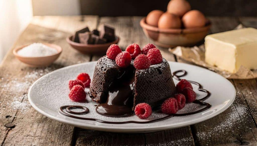 Fondant chocolat framboises : recette gourmande