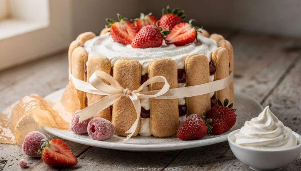 Recette de charlotte aux fraises simple et délicieuse