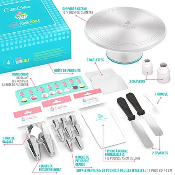 Découvrez notre avis complet sur le kit de décoration de gâteau CukkiCakes et ses 42 outils essentiels pour des créations pâtissières réussies.